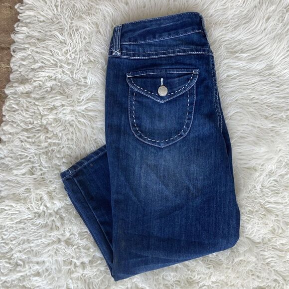 INC Denim Thick Stitch Bermuda Shorts Size 6 - Picture 1 of 12